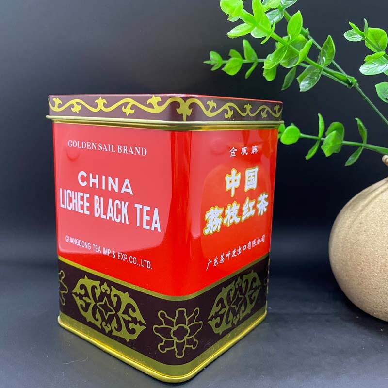 Golden Sail Brand China Lichee Flavored Black Tea Lychee Black Tea 200g B123