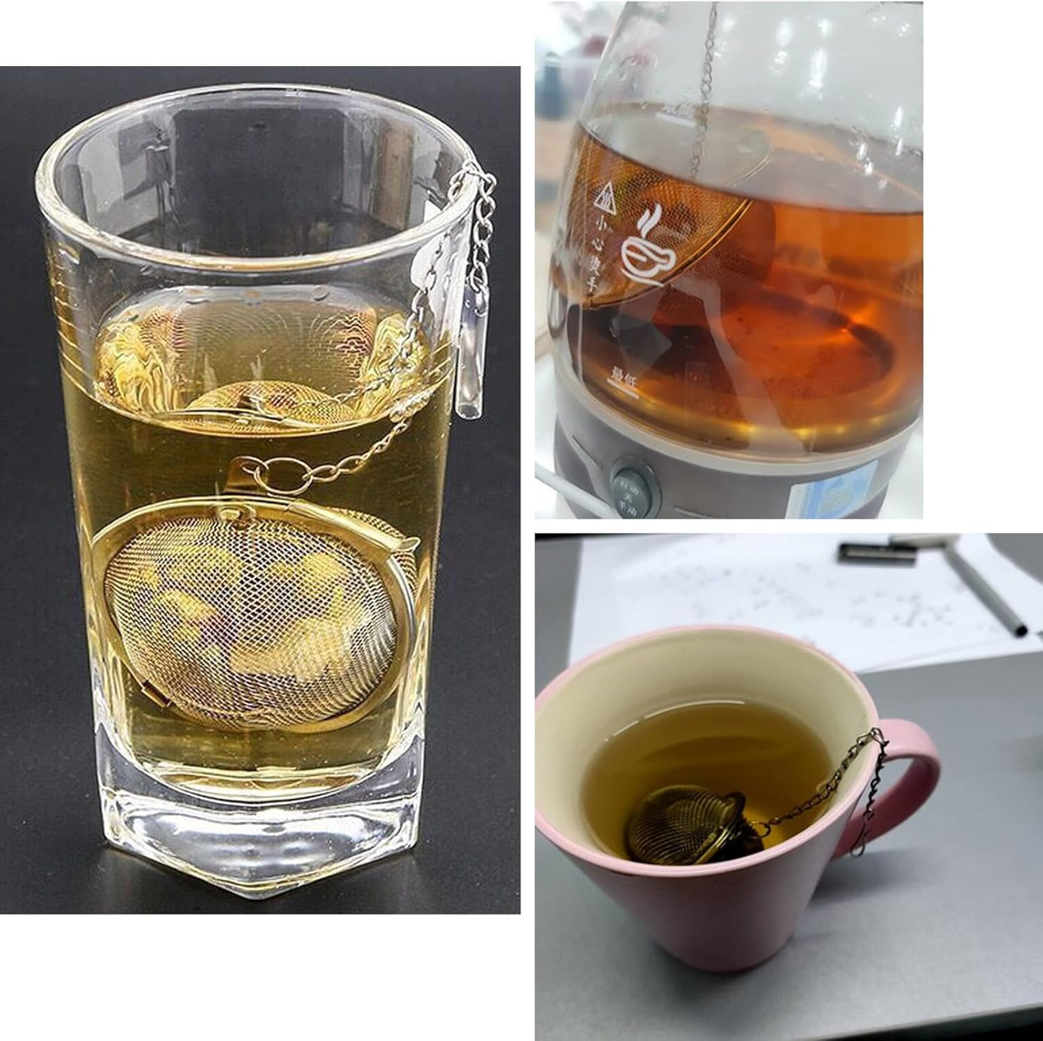 3PCS Premium Tea Infusers, Loose Leaf Tea, Upgraded Tea Strainers and Tea Balls