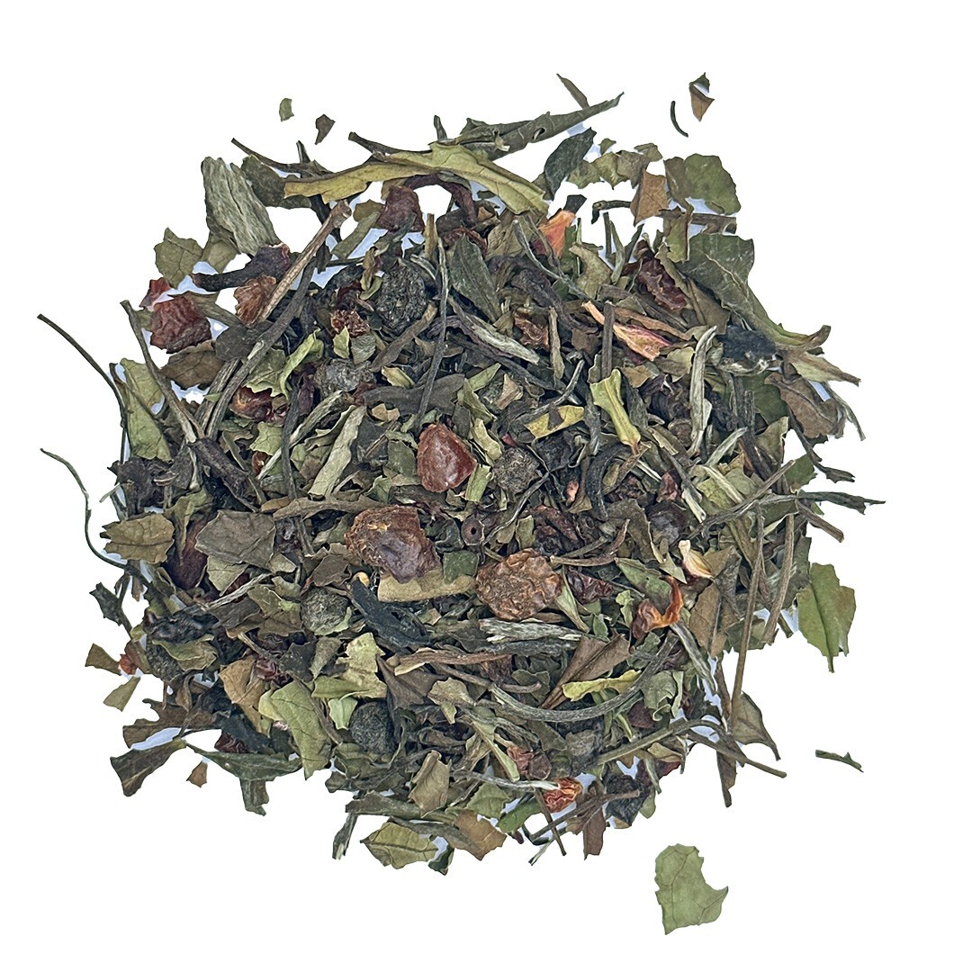 Pomegranate Loose Leaf Tea | White Tea | 3oz | 36 Servings | C Tea House