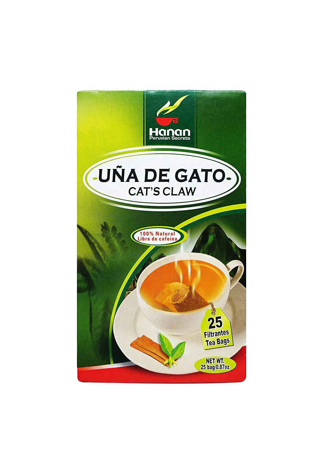 Hanan Peruvian Secrets Una De Gato Herbal Tea | 100% Natural Cat’s Claw Bark | 2