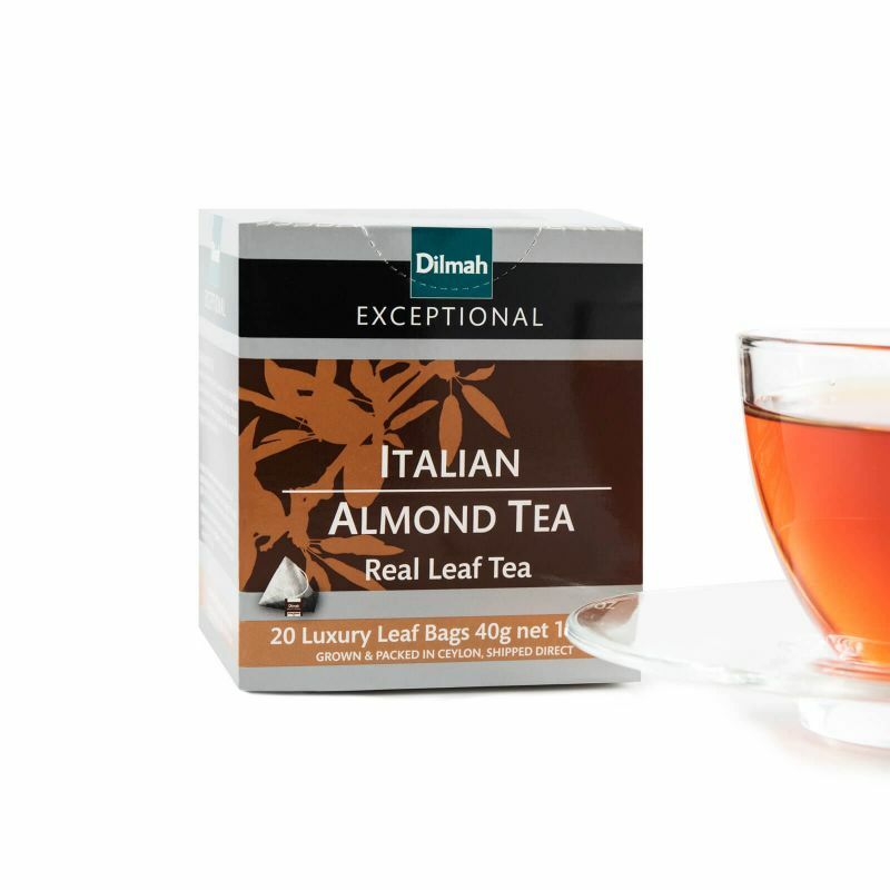 Dilmah Exceptional Italian Almond Ceylon Tea in 20 Tea Bags