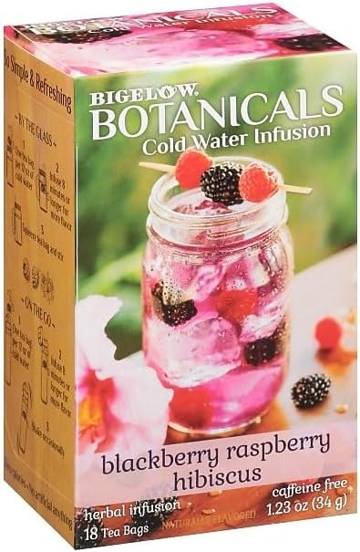 Bigelow Botanicals Cold Water Infusion Blackberry Raspberry Hibiscus Tea