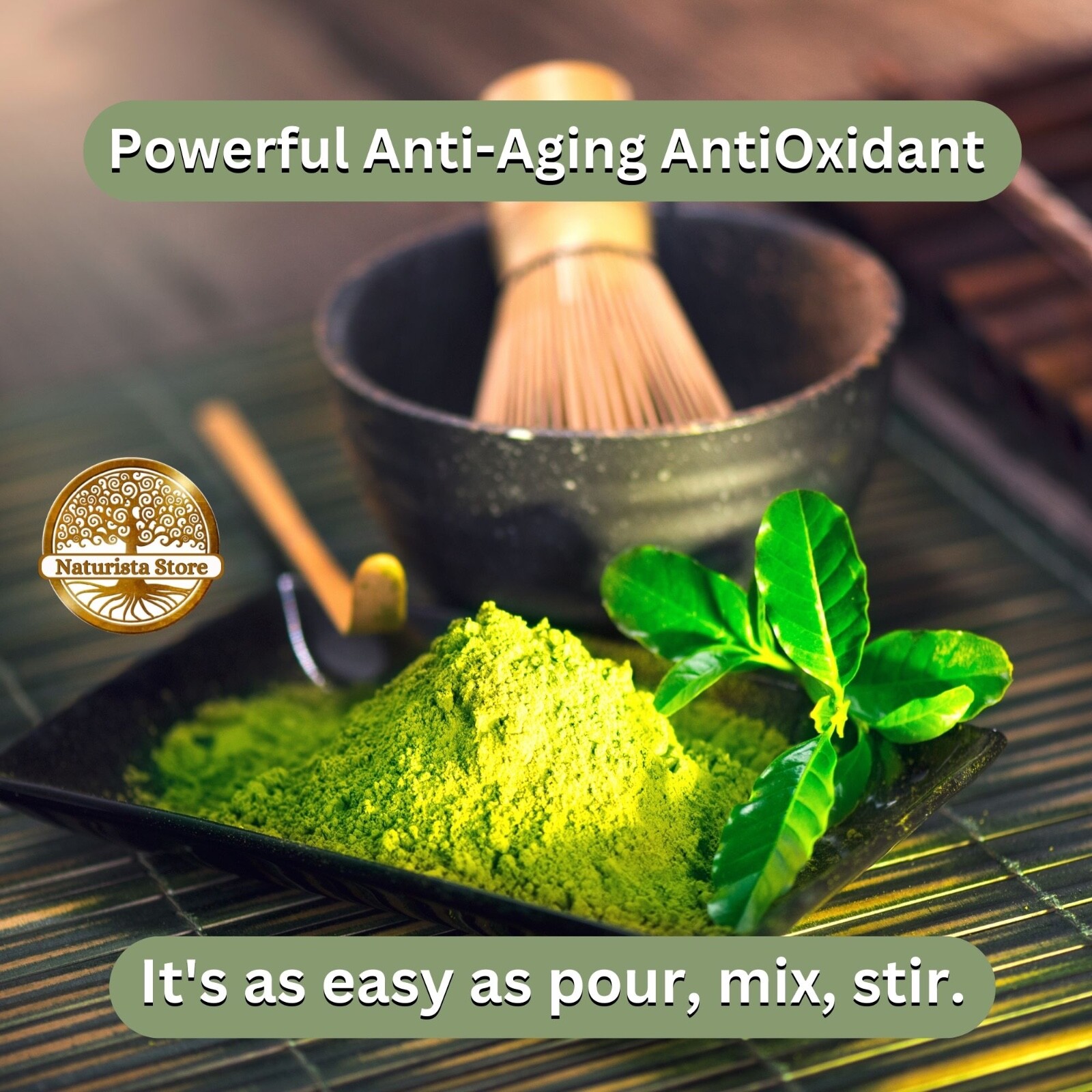 Organic Japanese Ceremonial Grade Matcha Green Tea Powder 1 oz Grown in Japan