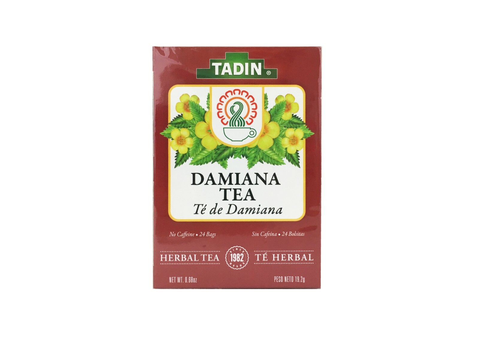 TADIN DAMIANA TEA 24 bags, 3 BOXES / 72 BAGS Exp 2/ 2026