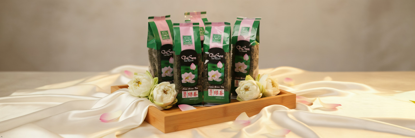 Phuc Long Tea Loose Leaf Lotus / Green / Jasmine Thai Nguyen Vietnamese 100G