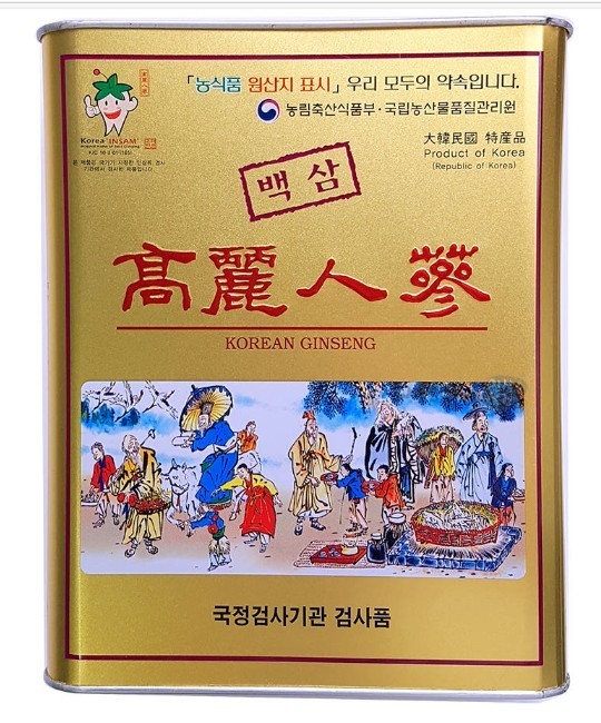Korean 6 Years Dried White Ginseng Root AA Grade 300g