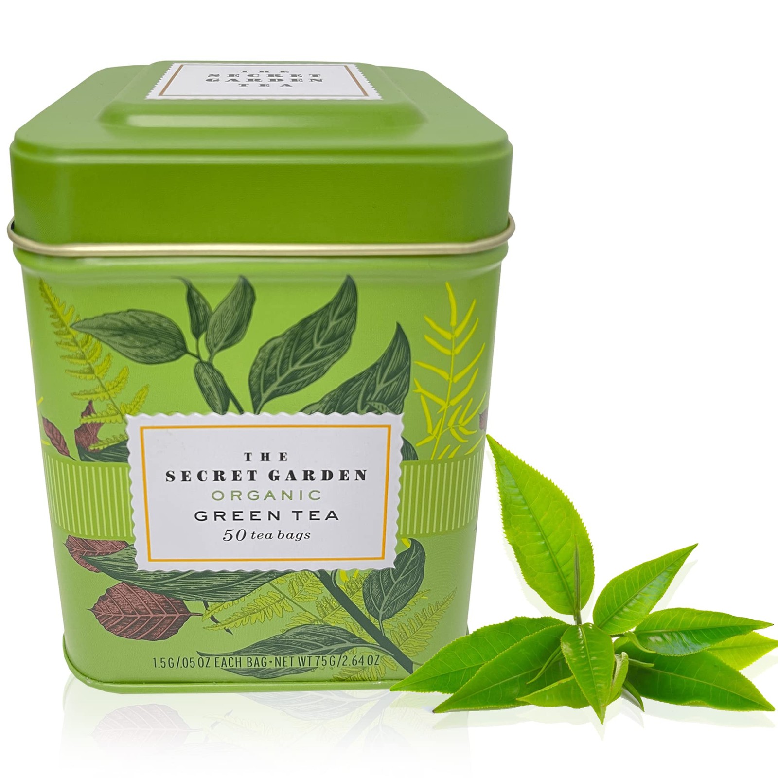 100% Organic Ceylon Green Tea – 50 Packets – Natural Antioxidant Rich Herbal …