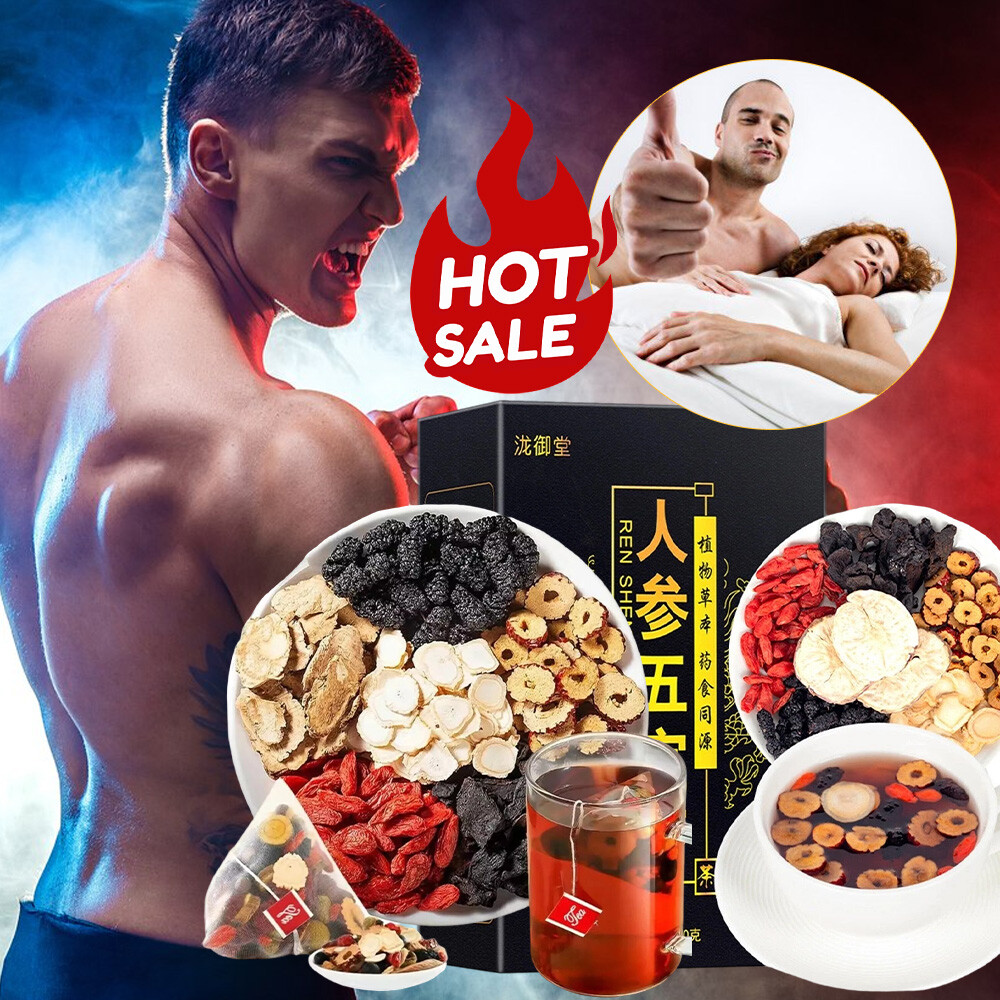 Ginseng Five Treasures Tea: Boosts immunity,combats fatigue,provides antioxidant