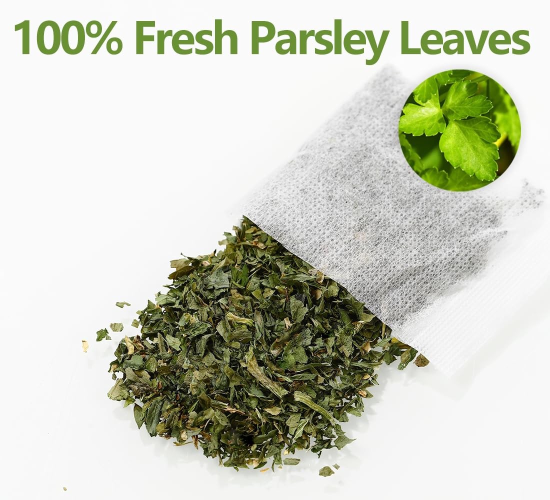 Premium 60 Parsley Tea Bags, Made with 100% Natural Parsley Leaves, Caffeine …