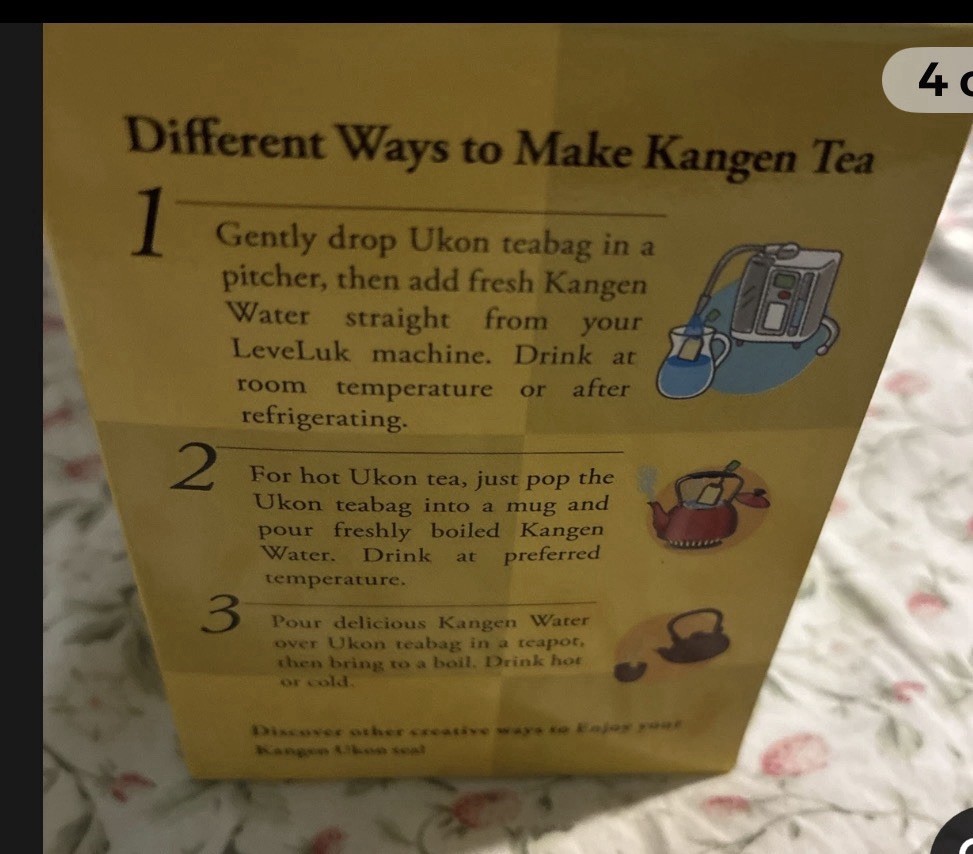 1 Box Kangen Ukon (Turmeric) Tea 60 Bags 100% Organic by Enagic  Sealed New