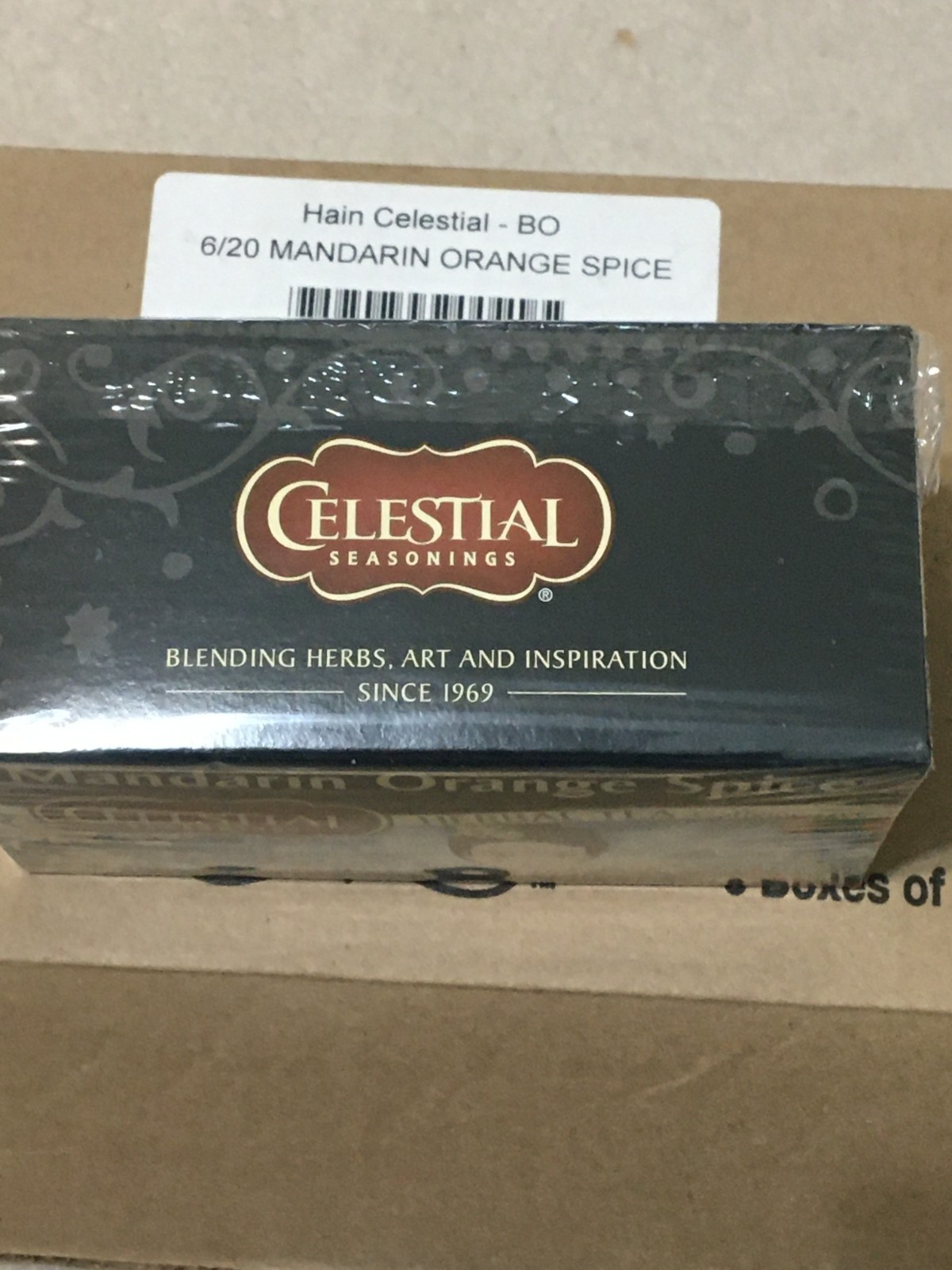 Celestial Seasonings Herbal Tea, Mandarin Orange Spice 20 Count-6 Boxes 120 Bags