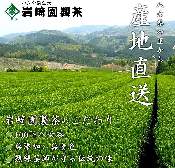 Yame Tea Tea Leaves Sencha 100g Bagged Tea Iwasakien Seicha Kyushu Fukuoka
