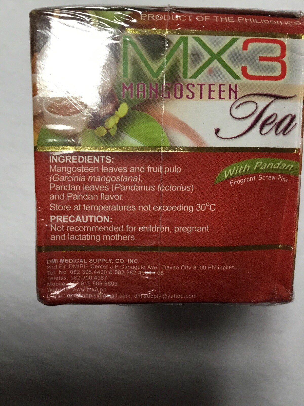 MX3 MANGOSTEEN TEA 20 TEABAGS W/ FREE SHIPPING