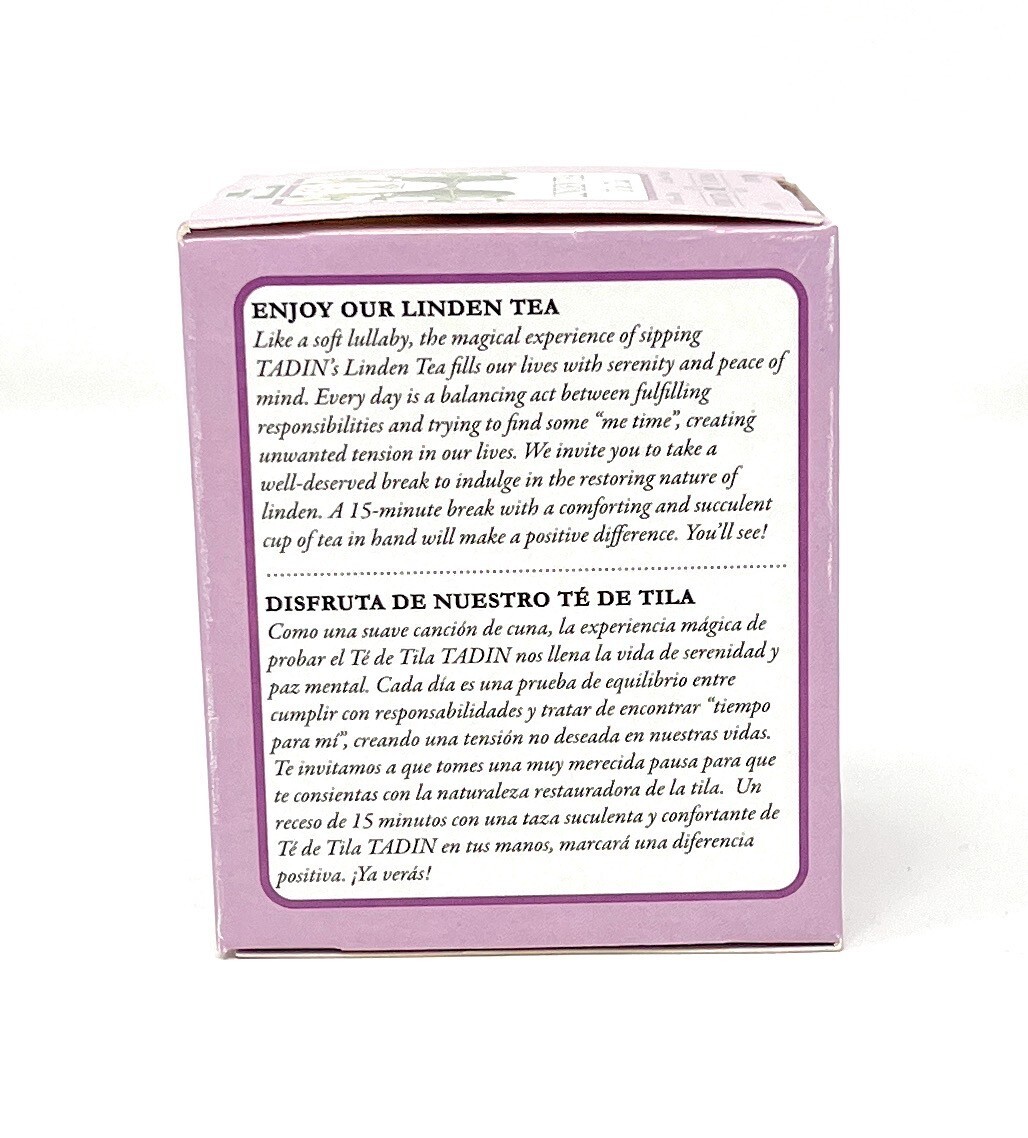 Tadin Linden Tea 6 Boxes Of 10 Bags Per Box ( 60 Bags)