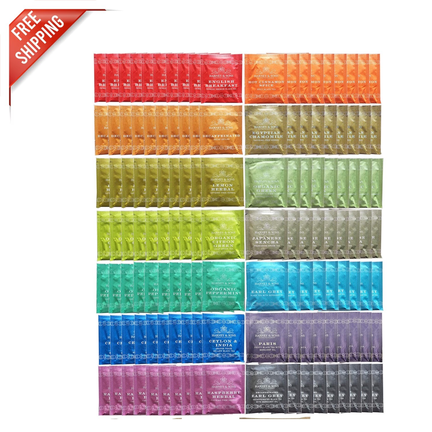 140-Count Herbal Tea Bag Sampler – Kosher, Gluten-Free, and Organic Delights
