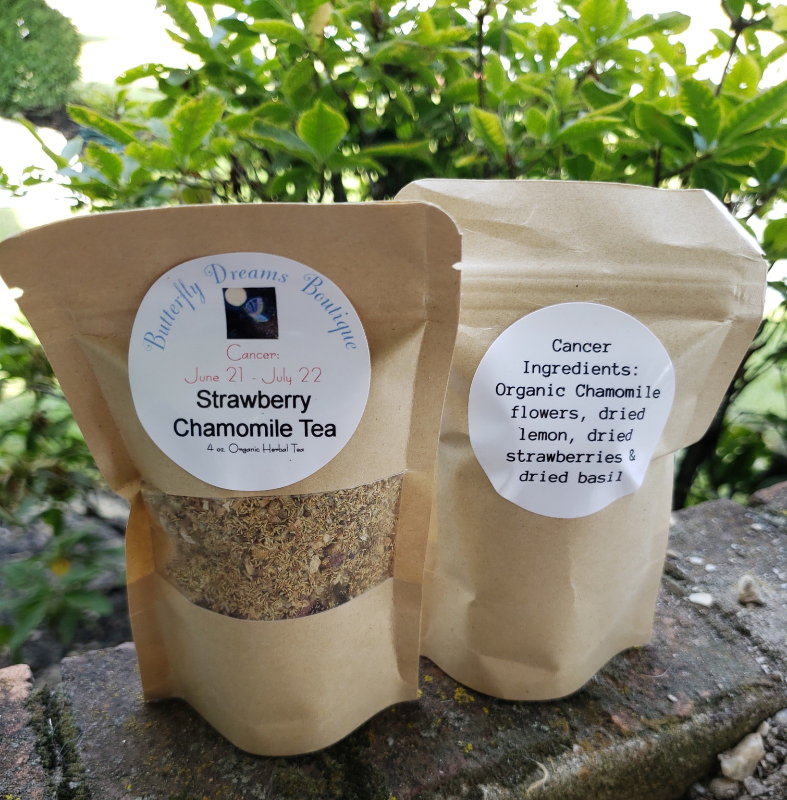 All Natural 4 oz Zodiac Astrology sign Herbal & Dried Fruit Tea Blends