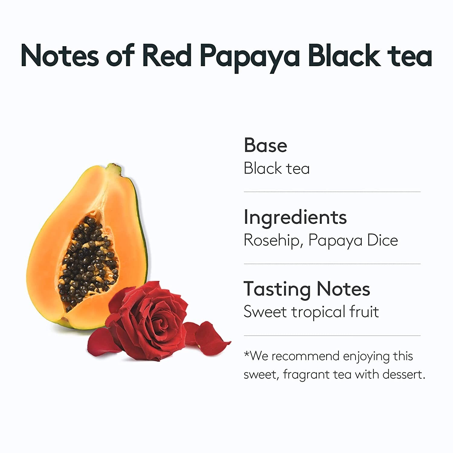 OSULLOC Red Papaya Black Korean Premium Pyramid 20 Count Tea Bags 1.27oz
