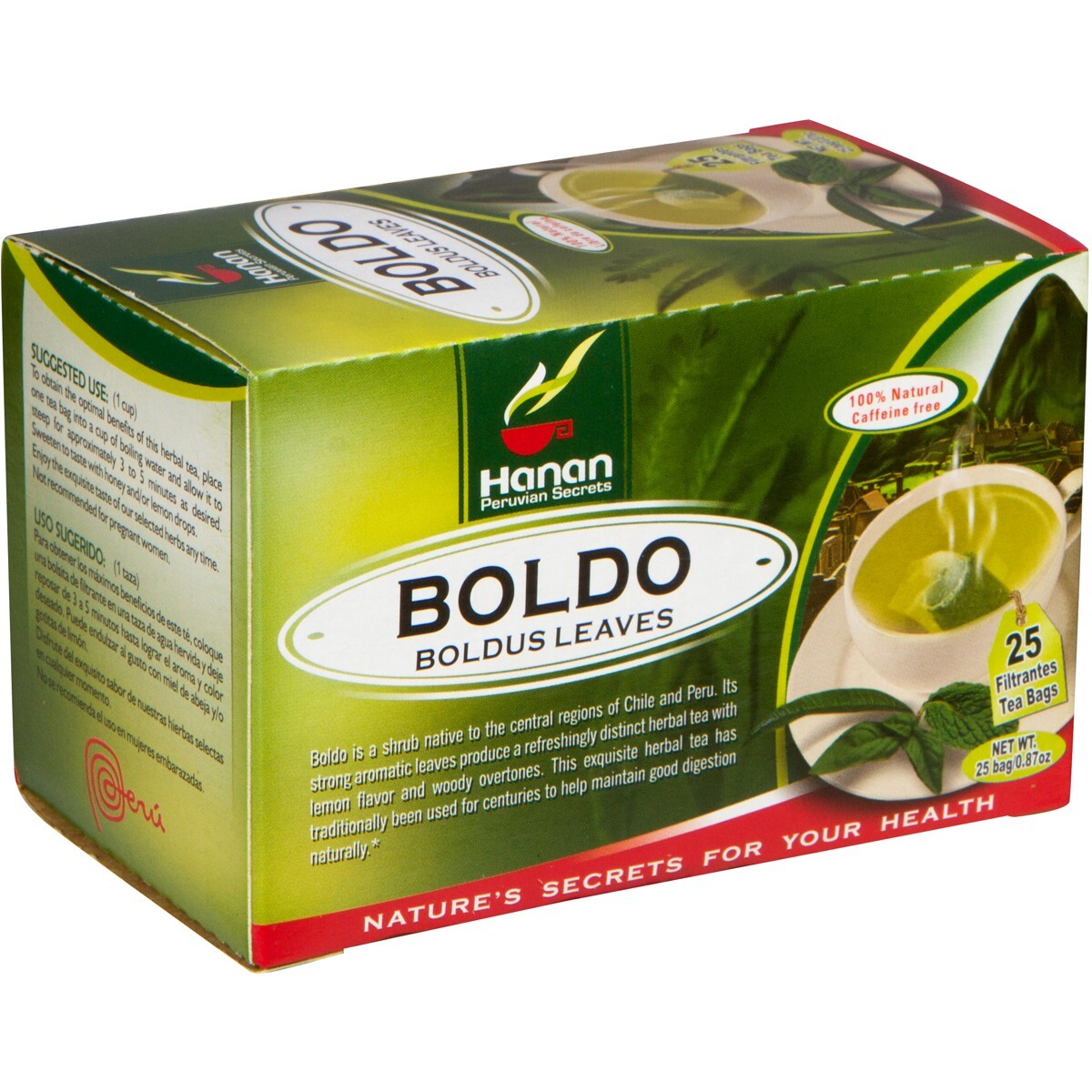 Boldo Herbal Tea (Boldus Leaves) – 25 Teabags