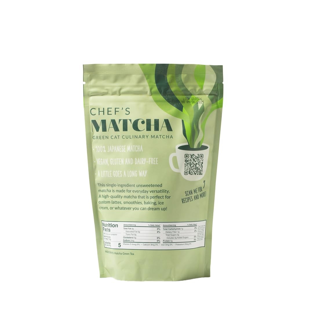 Two Leaves and a Bud Chef’s Matcha Green Tea, 100% Japanese Culinary Matcha P…
