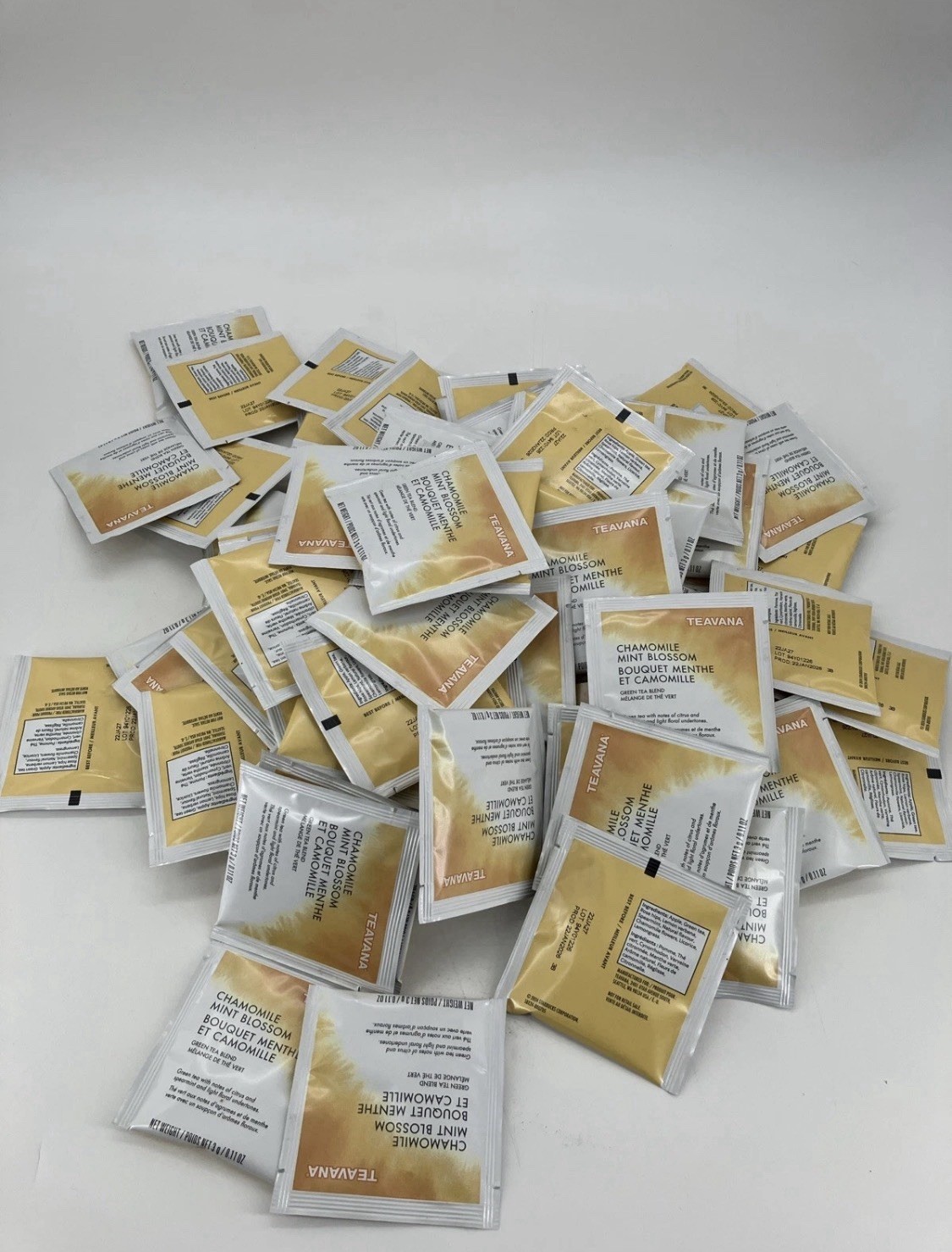 Teavana Tea Sachets Chamomile Mint Blossom Herbal 75 Sachets Exp 2027