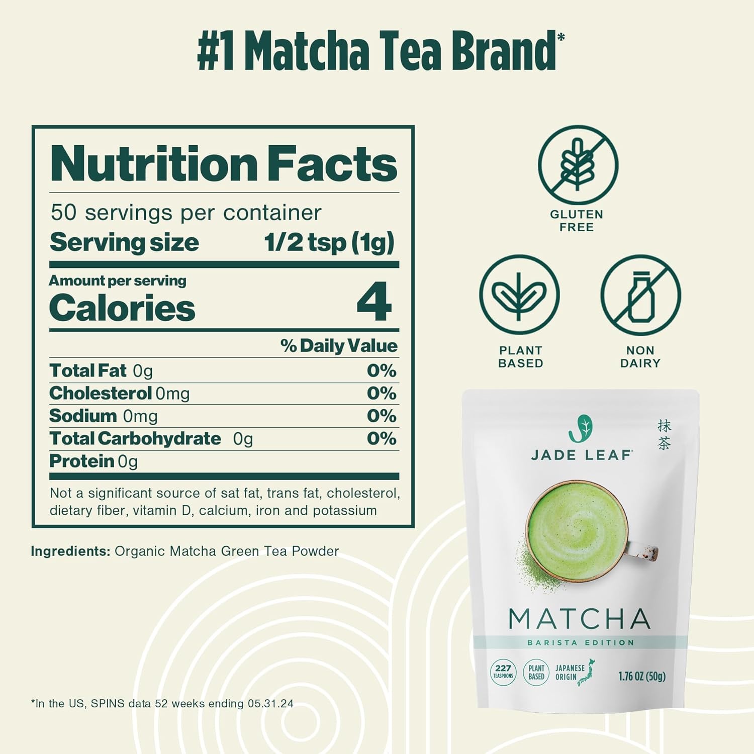 Barista Blend Ceremonial Grade Matcha Green Tea Powder 100% Pure Japanese First