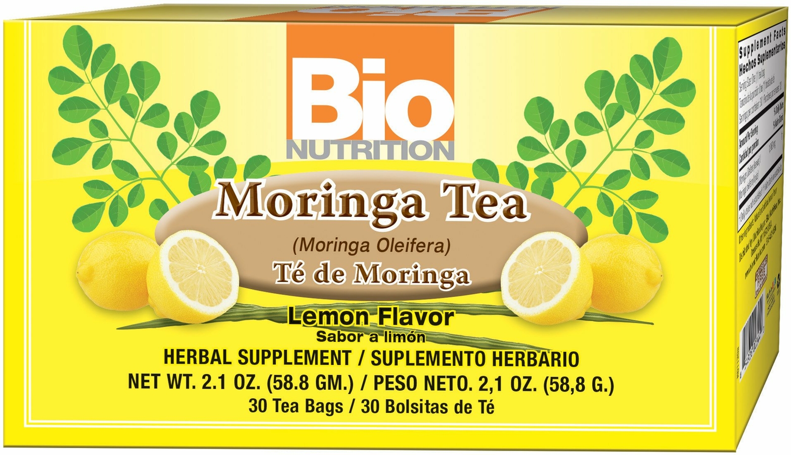 Moringa Tea Lemon Flavor 30 Tea Bags