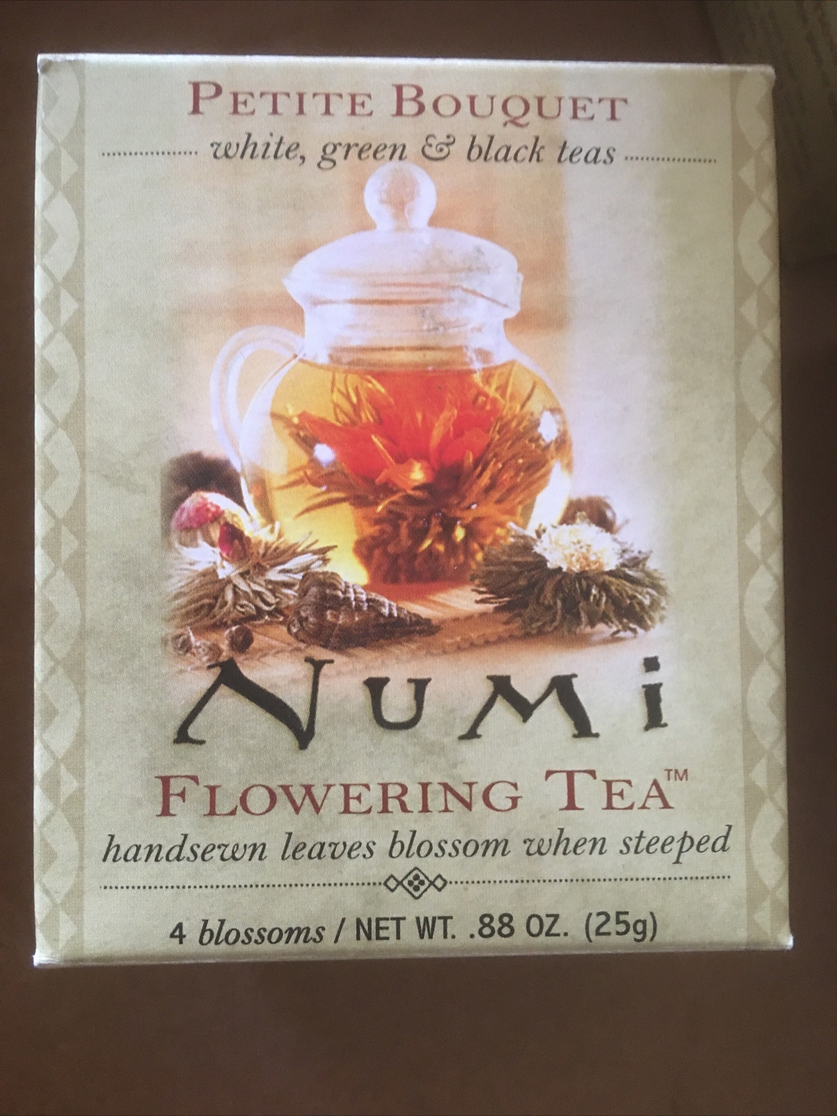 Numi Flowering Tea Blossoms 4 Blossoms White Green And Black Teas