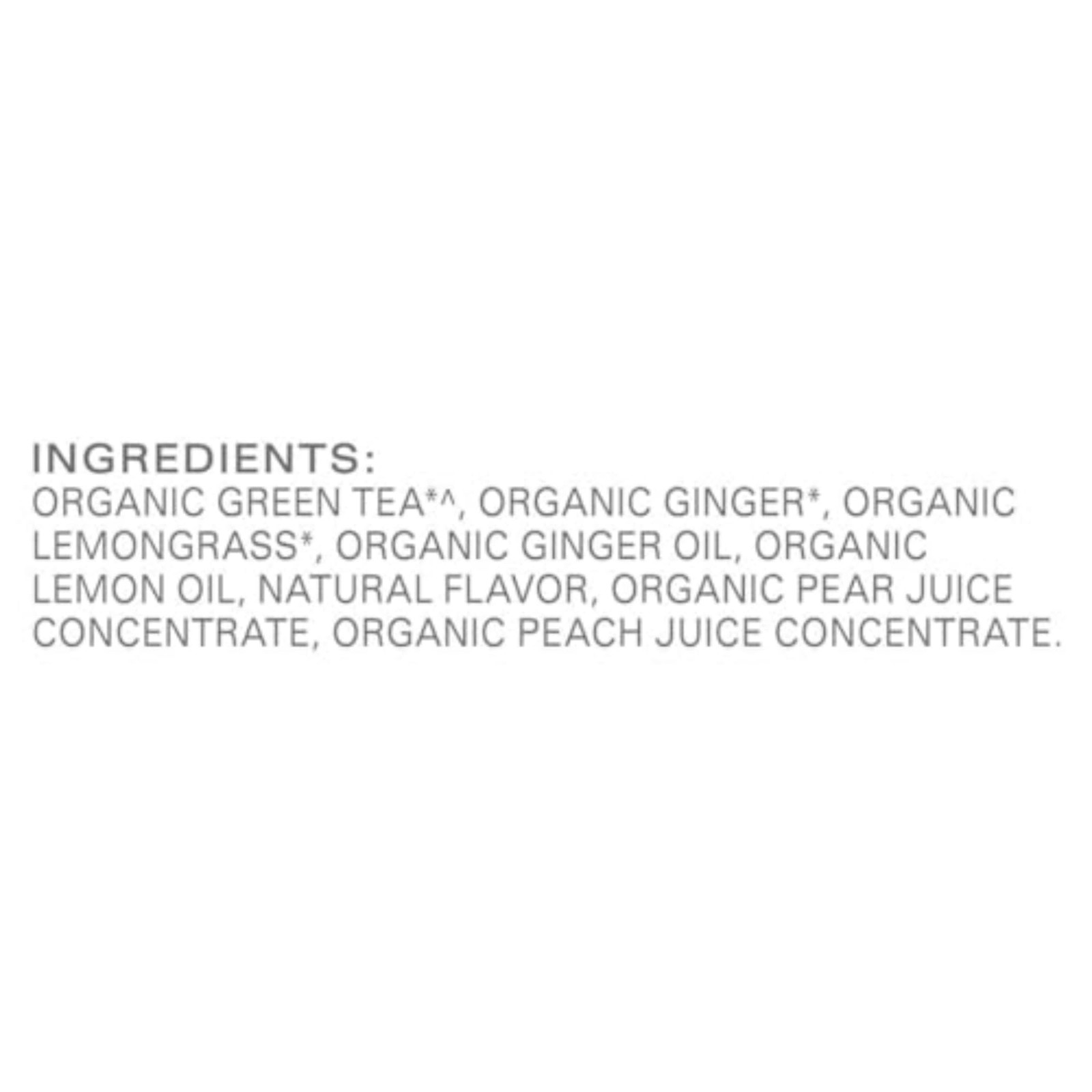 Organic Green Tea, Green Ginger, 96 Total Tea Bags (16ct – Pack of 6)