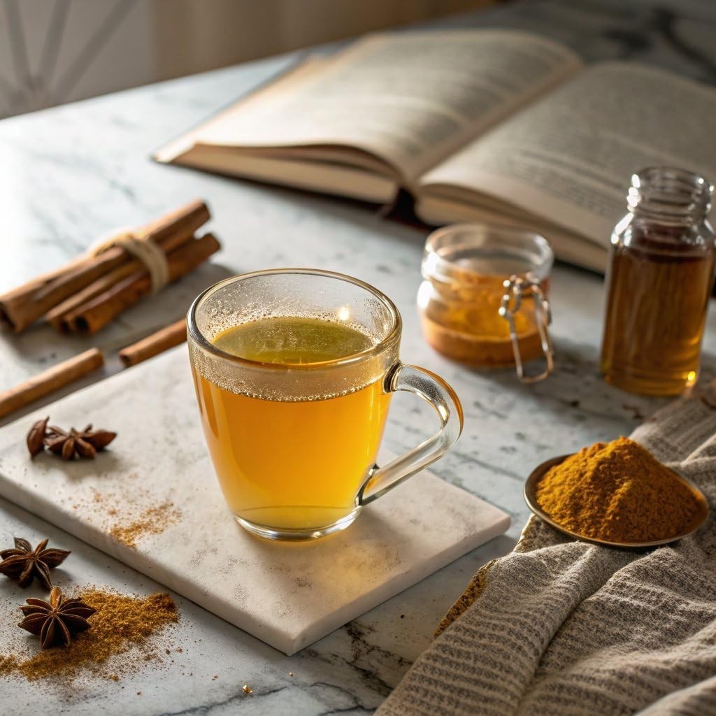 Kosher Caffeine-Free Turmeric Tea with Ginger – 16 Herbal Bags for Wellness