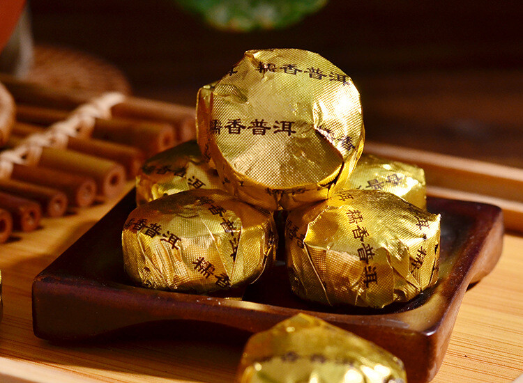 Yunnan Sticky Glutinous Rice Flavor Puer Pu’er Puerh Tea Mini Ripe Tuocha 250g