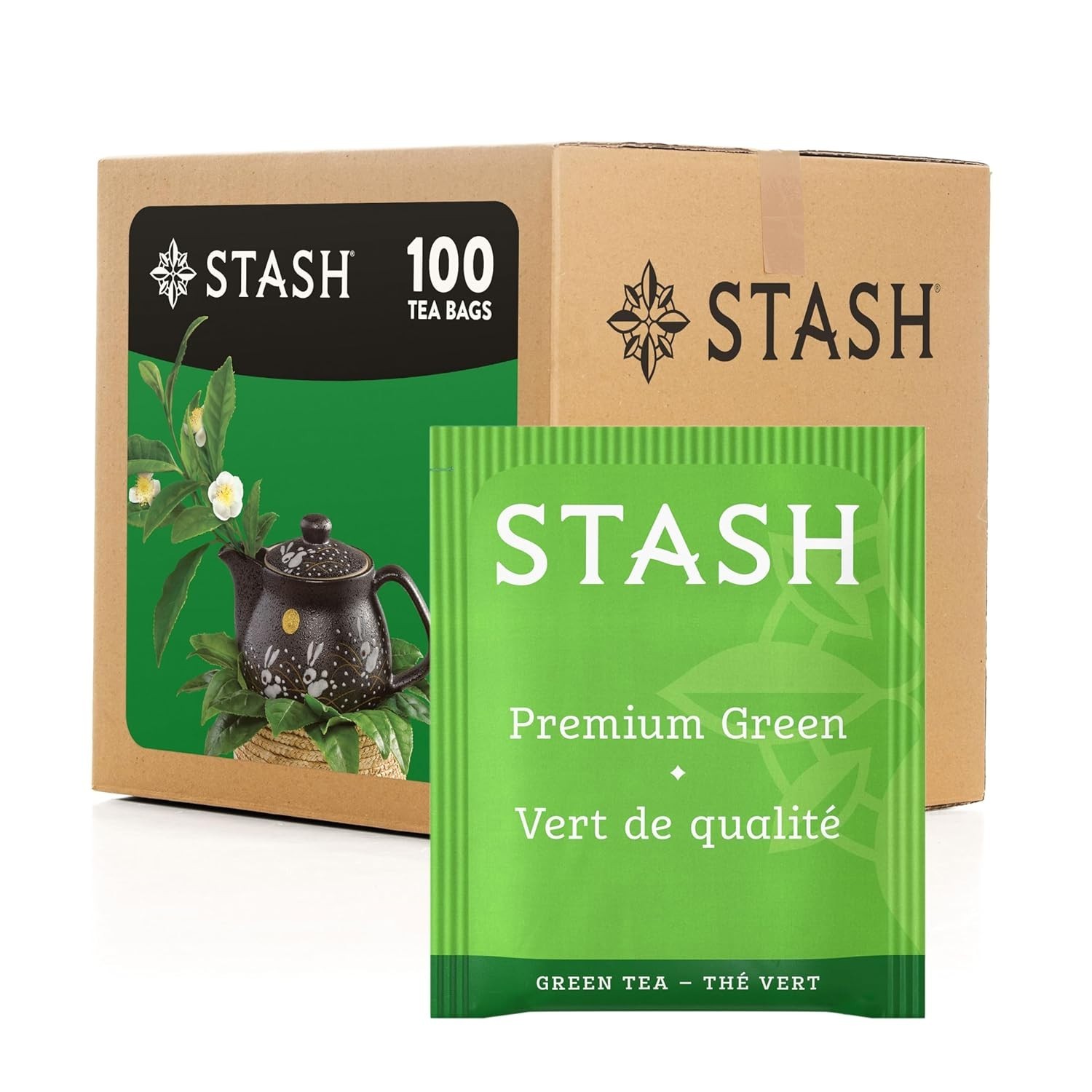 Tea Green Tea, Box of 100 Tea Bags