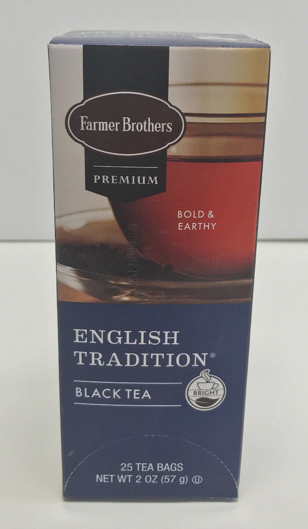 Farmer Brothers Premium Black Tea, English Tradition, 2/25 ct boxes