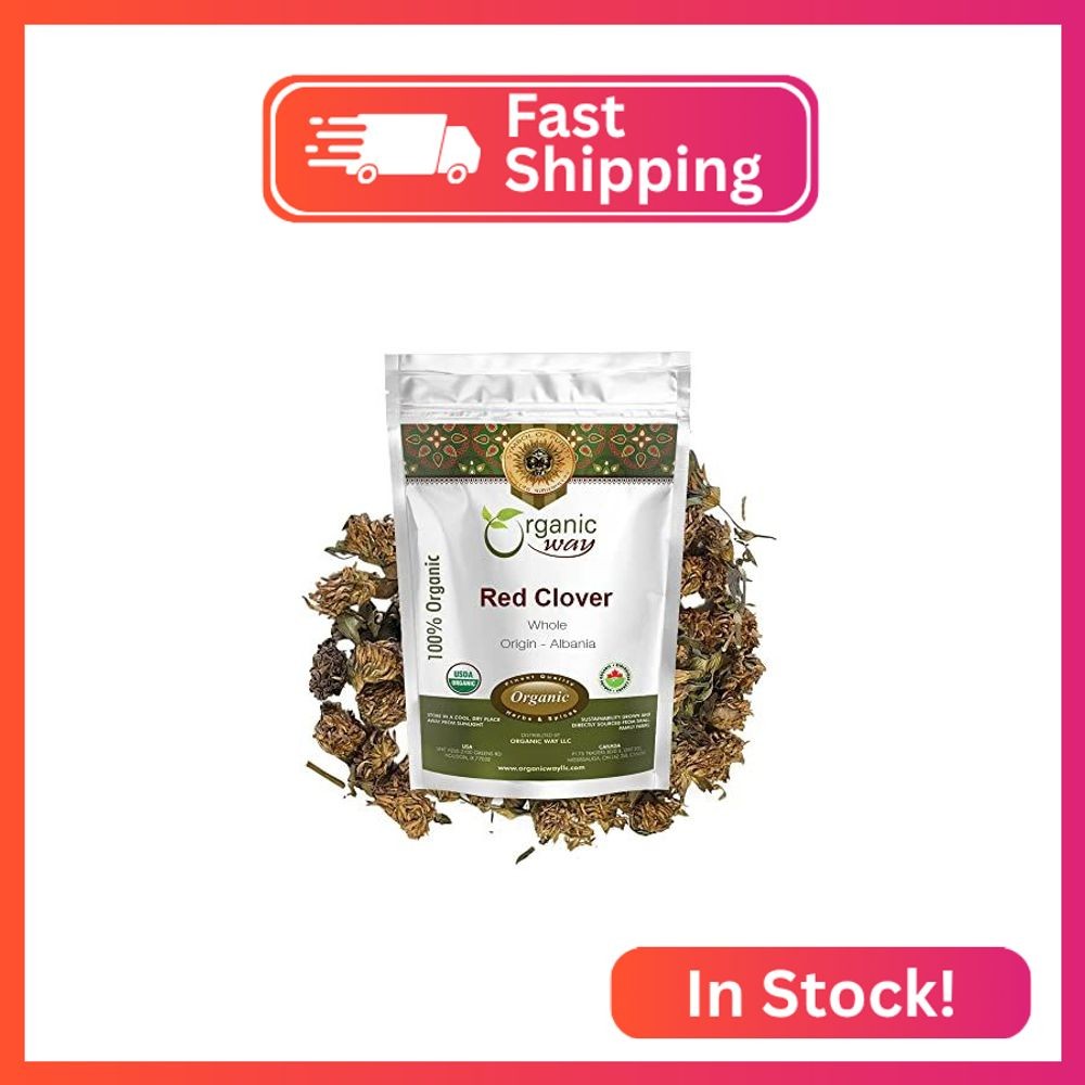 Organic Way Red Clover Blossoms Dried Whole – Herbal Tea | European Wild-Harvest
