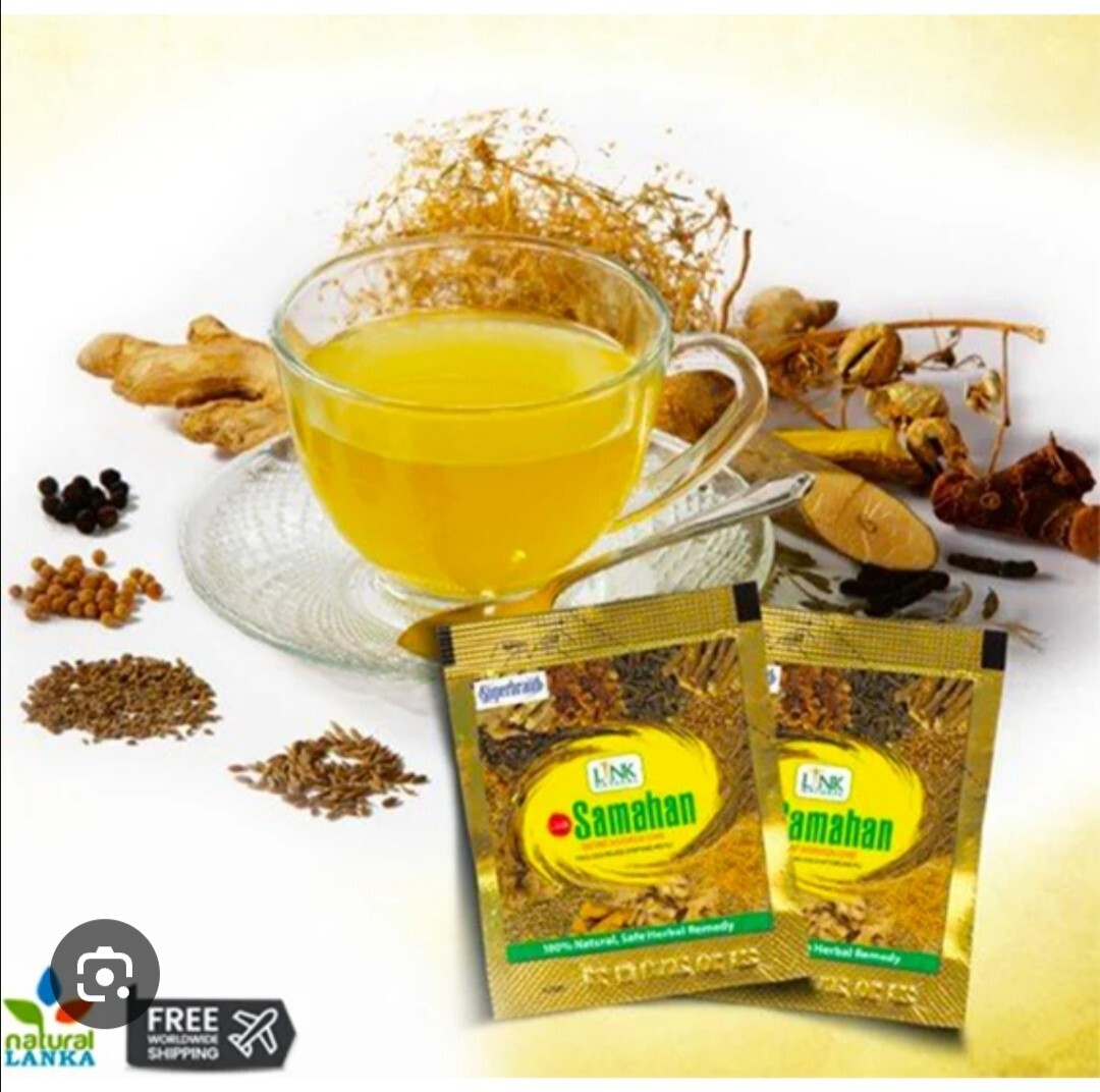 New 100% Natural Samahan Ayurvedic Herbal Ceylon Tea Natural Drink (10 Packs)