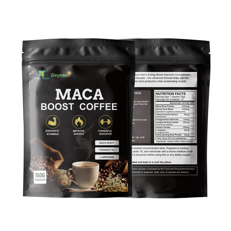 Maca Coffee Chocolate Flavor Herbal Instant Coffee Natural Energy Drink Men