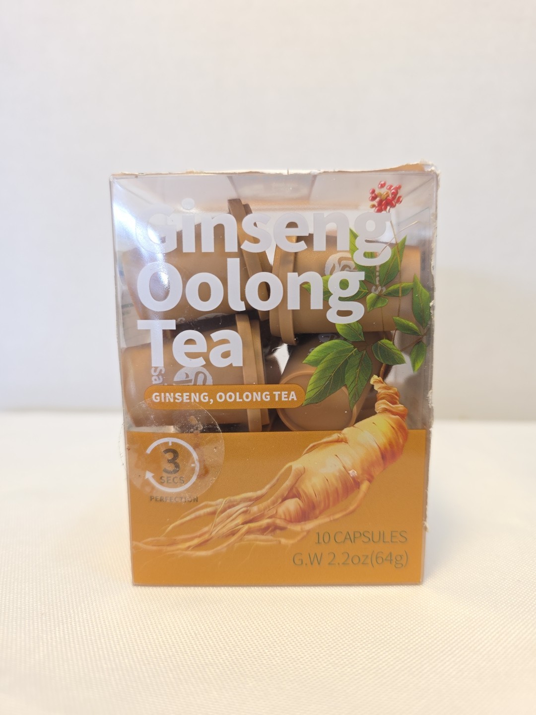 SAIPIN Organic Ginseng Tea – 10 Instant Oolong Tea for Natural Energy and Str