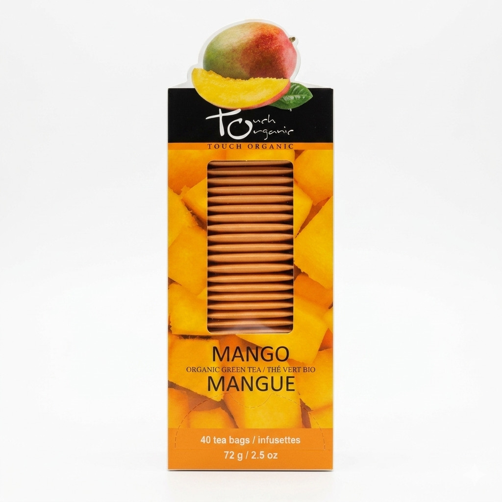 Touch Organic Strawberry White Tea- 40 Tea Bags-2.5oz