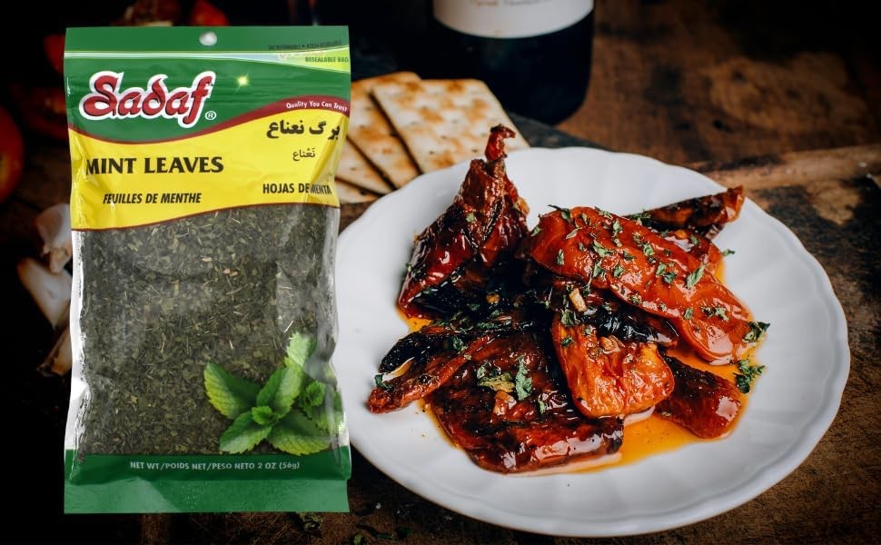 Sadaf Mint Leaves Cut – Dried mint leaves cut and sifted – Kosher and Halal