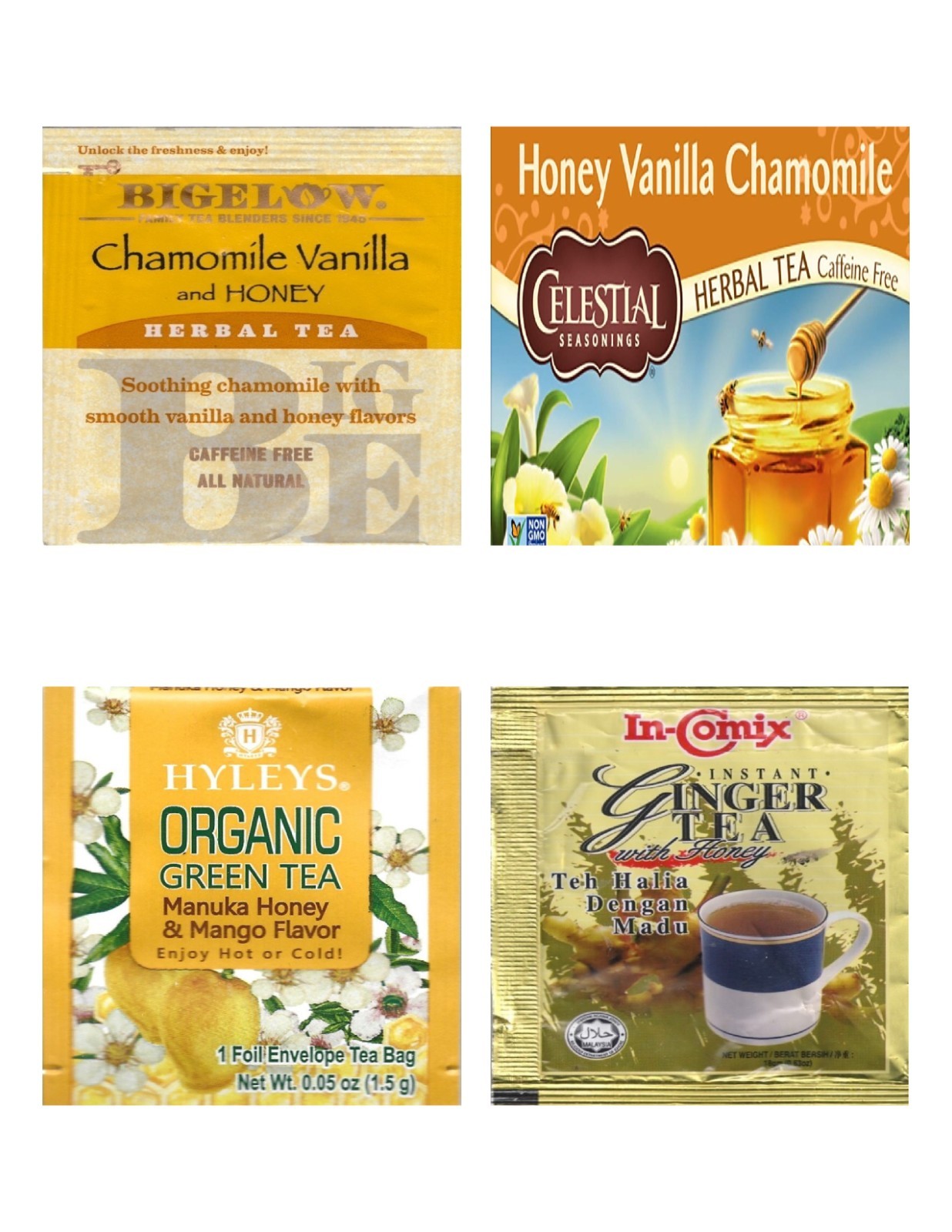 Dessert Tea Bag Sampler Variety Pack – 24 Single-Serve Varieties – 15 Brands
