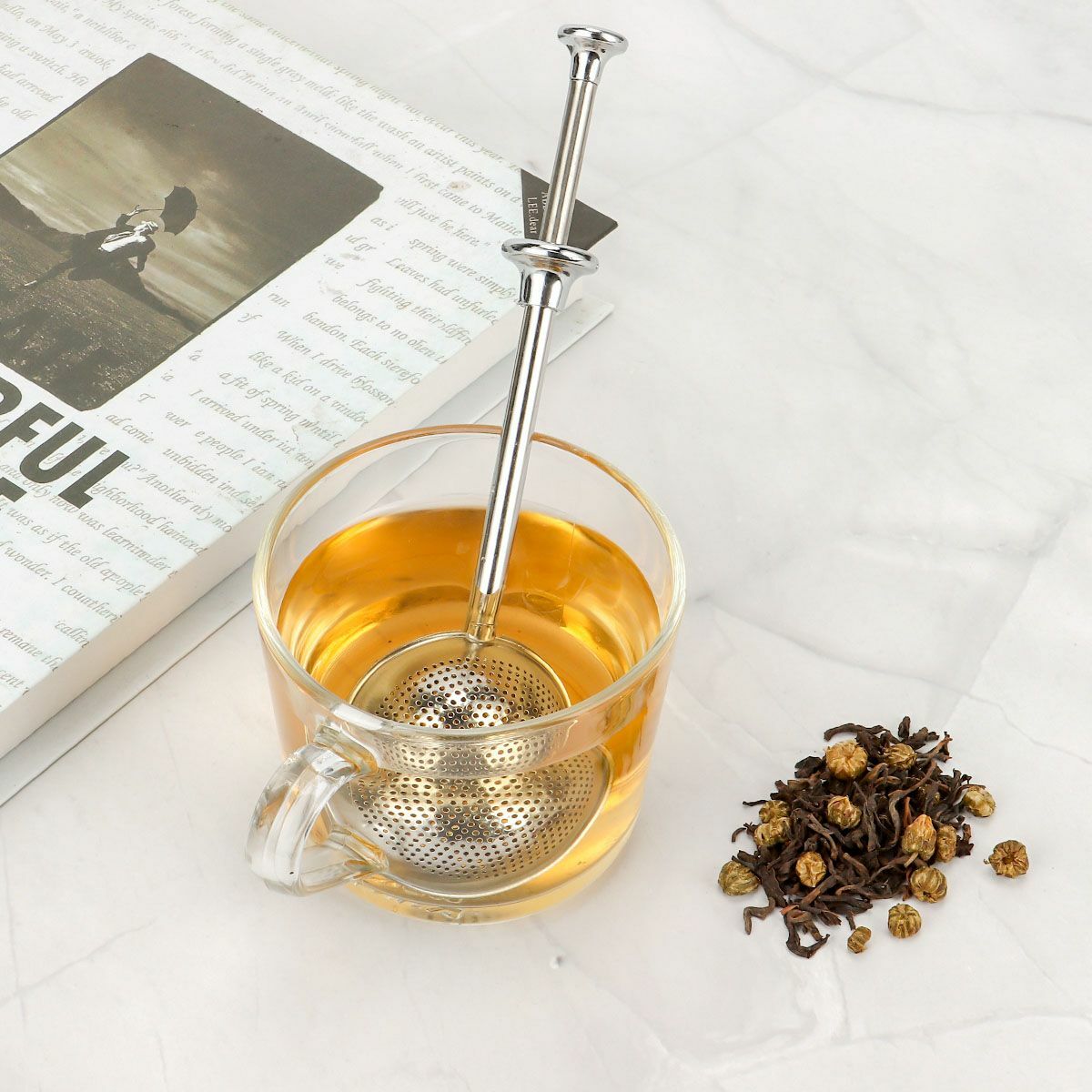 Stainless Steel Tea Infuser Ball Mesh Leaf Strainer Filter Herb Steeper General