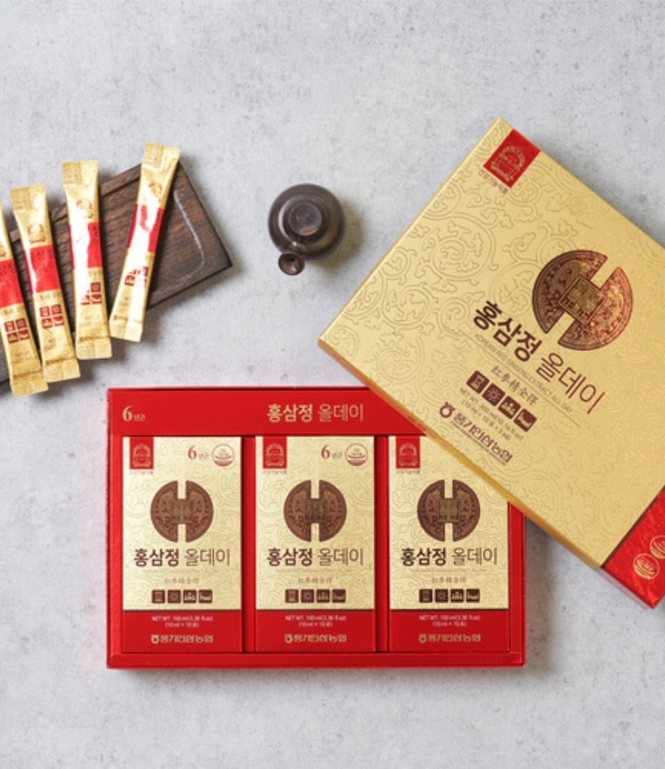 [Pung-gi Ginseng Nonghyup] Korean 6 Years Red Ginseng All Day Stick 10ml x 30 P