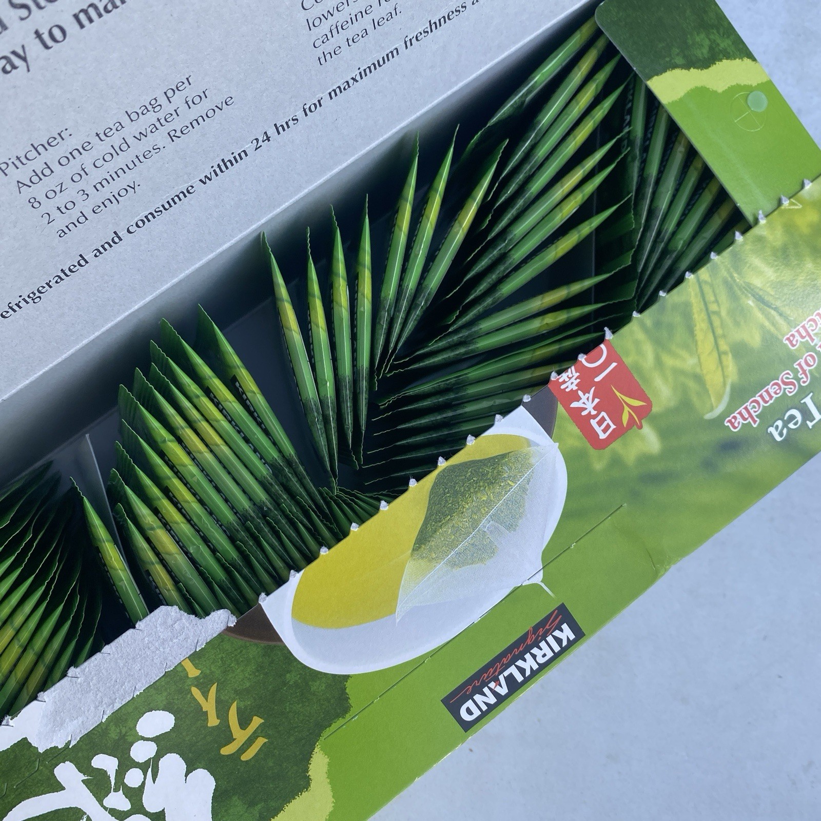 Kirkland Japanese Green Tea 75 Individually Sealed Tea Bags