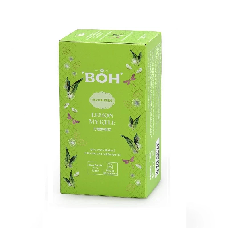 BOH Lemon Myrtle Herbal Tea – 25 Bags Relaxing Lemongrass Lime Citrus Blend