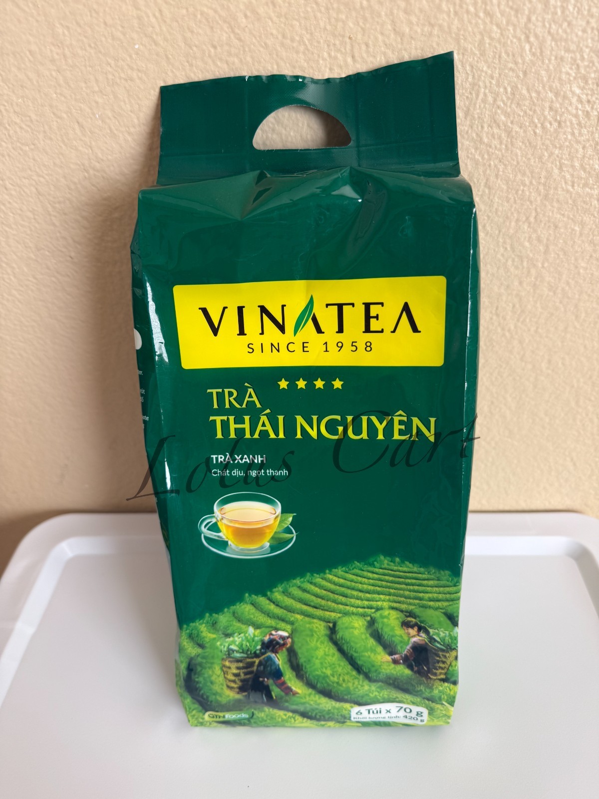 Vinatea Vietnamese Natural Green Tea, Tra Xanh Thai Nguyen, 420g