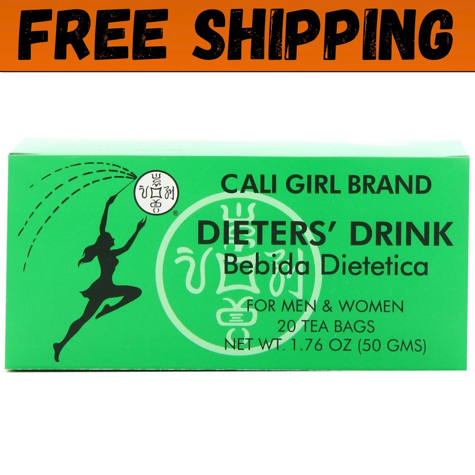 Cali Girl Brand Dieter’s Tea 20 Tea Bags Senna Herbal Tea Caffeine Free