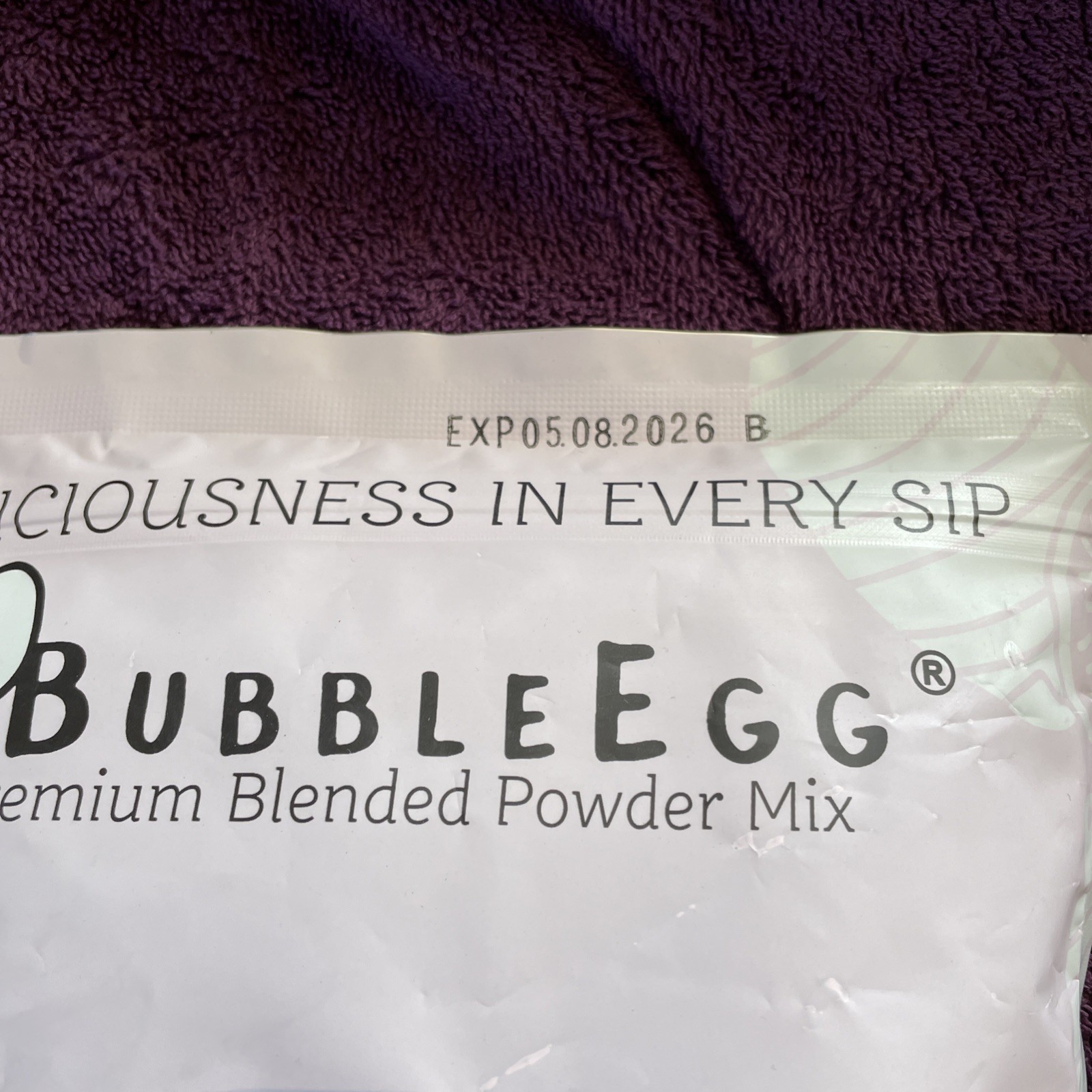 BubbleEgg Taro Milk Tea Premium Blended Powder Mix-Taiwan, 2.2 lbs