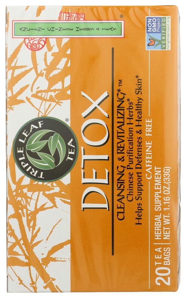 Triple Leaf Detox Tea 20 Tea Bags Pack of 2 Herbal Wellness Tea