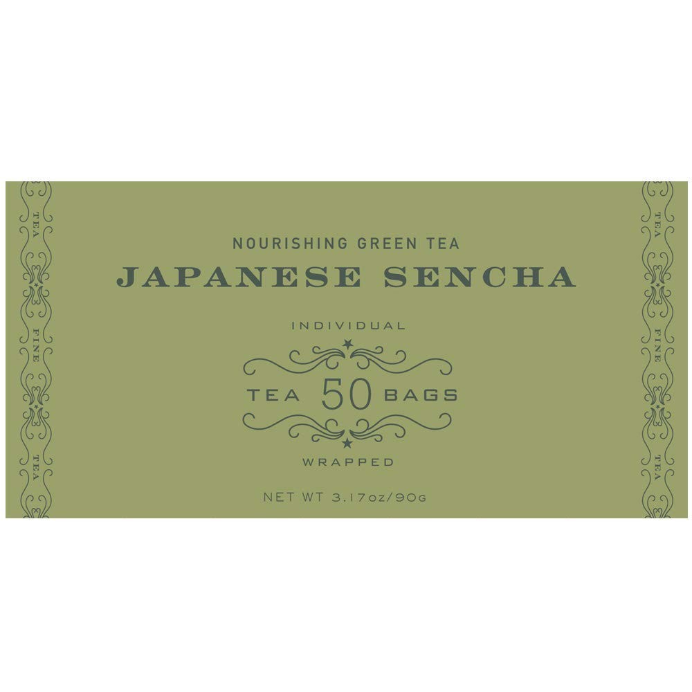 Authentic Japanese Sencha Green Tea – 50 Kosher Tea Bags for Daily Bliss