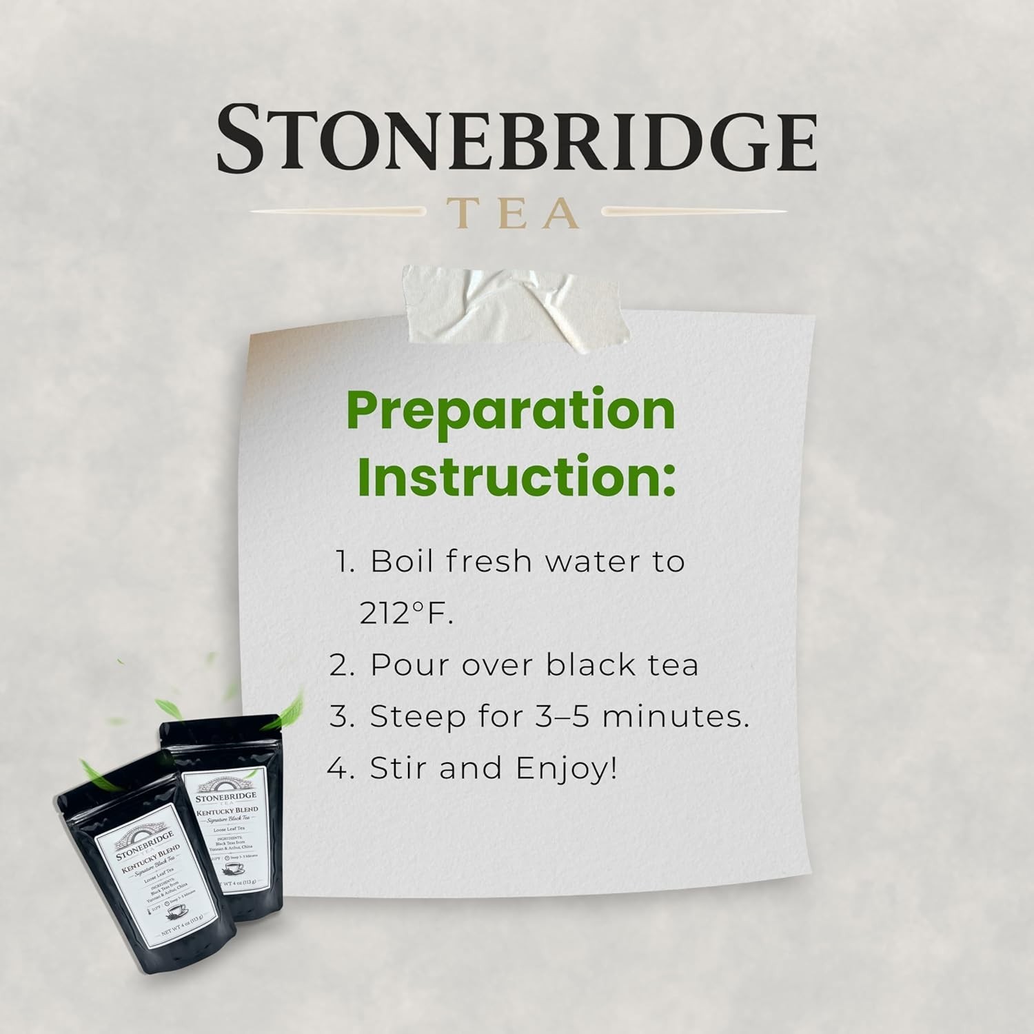Stonebridge Kentucky Blend Black Tea, Loose Leaf Tea, 4 oz (113g)