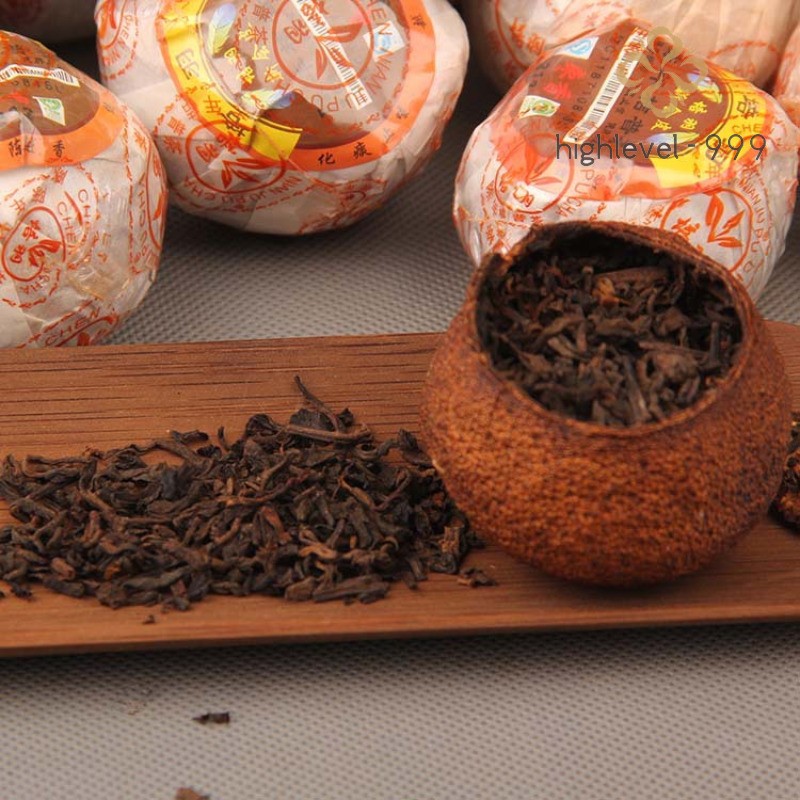 500g Pu’er Tea Ripe Tea Loose Tea Ganpu Pu Erh Tea 312 Aged Orange Pu Tea